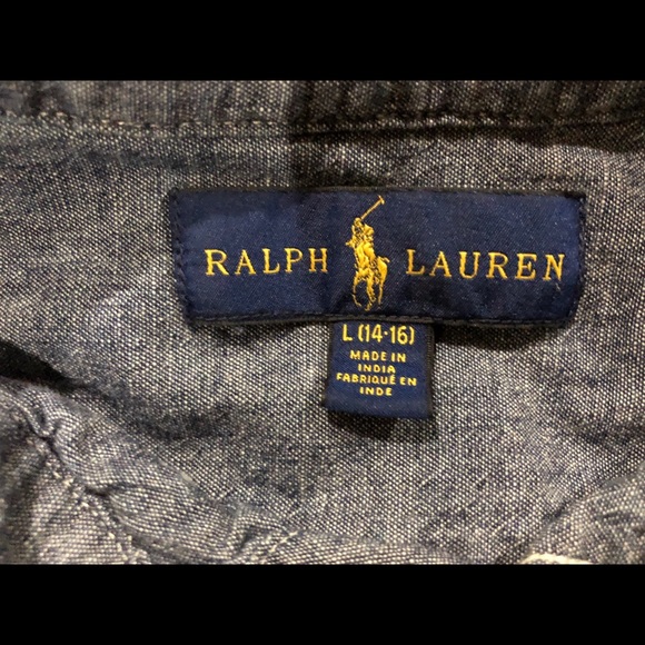 Excellent Condition Ralph Lauren Chambray Shirt - Picture 4 of 5